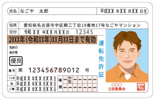 通帳 サンプルイメージ